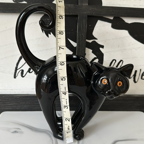 🎃Halloween Spooky Cat Ceramic Tea light Holder - Picture 4 of 4